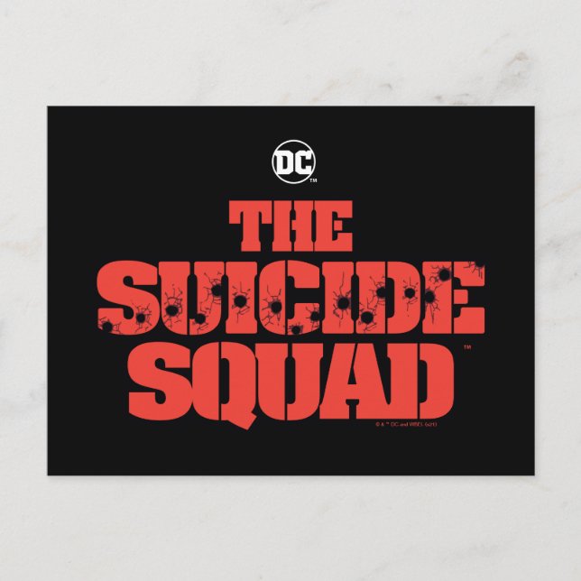Postal The Suicide Squad | Logotipo Rojo y Negro (Anverso)