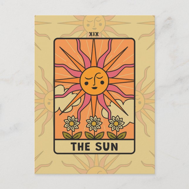 Postal The Sun - Tarot (Anverso)