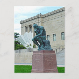 Postal The Thinker and The Shuttlecock, Kansas City, Mo.