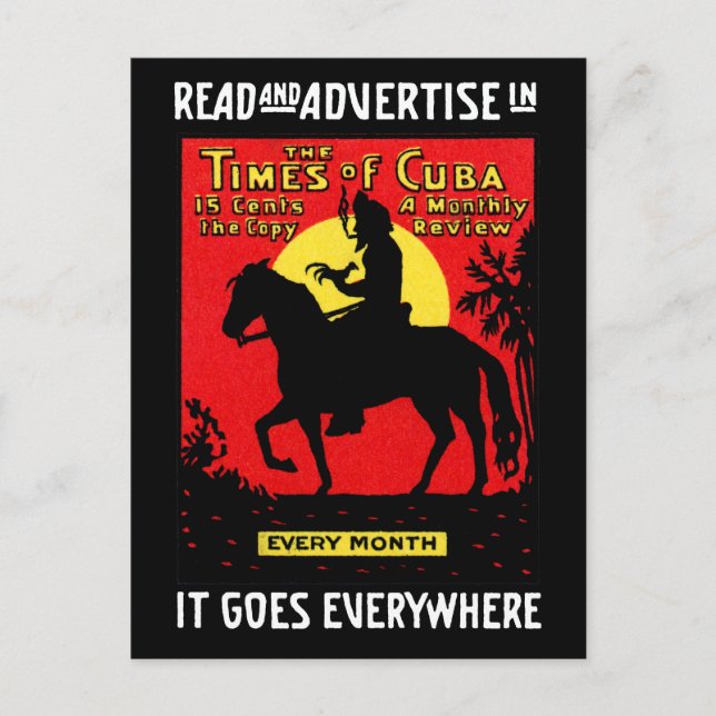 Postal The Times of Cuba de 1920 (Anverso)