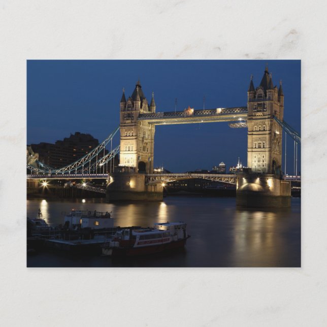 Postal The Tower Bridge, Londres (Anverso)