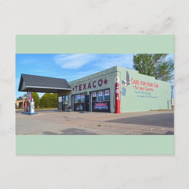 Postal The Trade Station, Route 66, Tucumcari, New Mexico (Anverso)