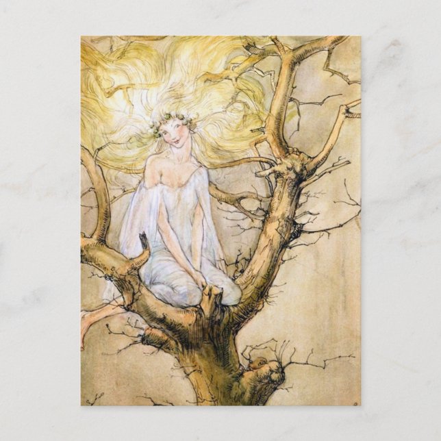 Postal The Tree Fairy Vintage  (Anverso)