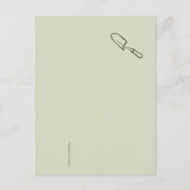Postal The Trowel -Botanists Pause- Minimalist
