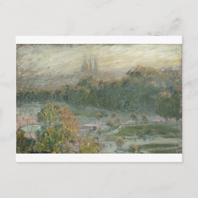 Postal The Tuileries. Study (1876) (Anverso)