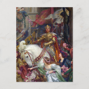 Postal The Two Crowns c. 1900 por Sir Frank Dicksee