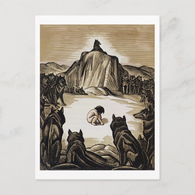 Postal The Village Club, de 'The Jungle Book', por Rudya (Anverso)