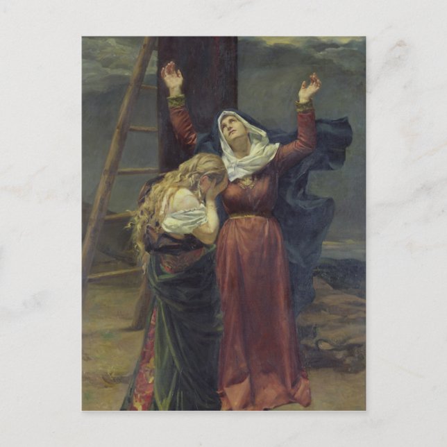 Postal The Virgin at the Foot of the Cross (Anverso)