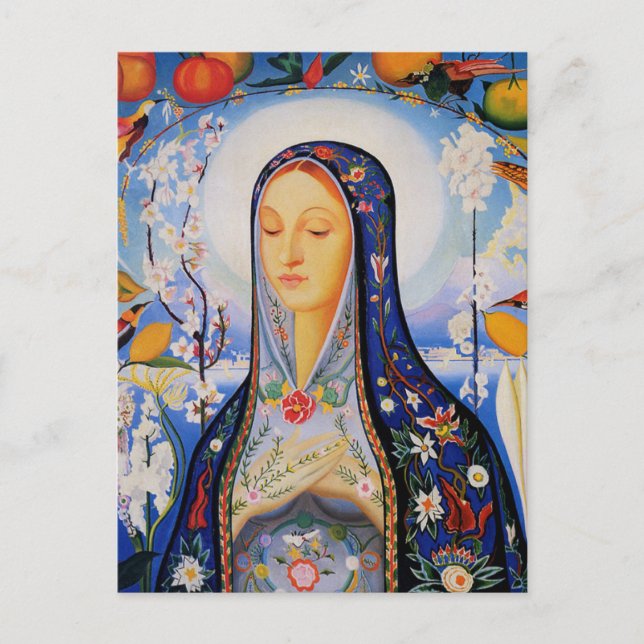 Postal The Virgin - Joseph Stella (Anverso)