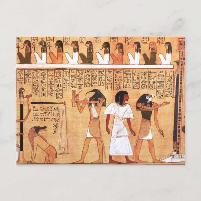 Postal The Weighing Of The Heart Against Maat's Feather (Anverso)