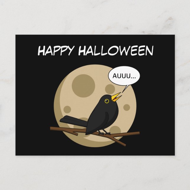 Postal The Werebird - Amueblamiento de Blackbird en Moon  (Anverso)