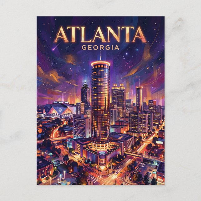 Postal The Westin Peachtree Plaza EE. UU. (Anverso)