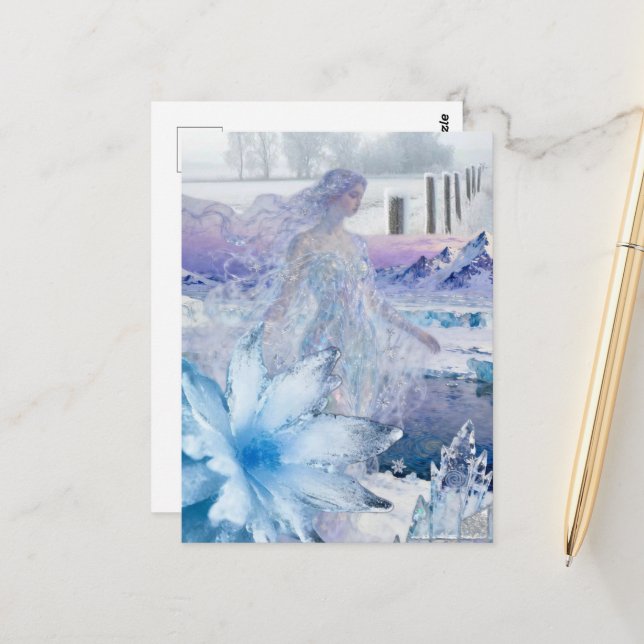 Postal The winter Goddess Snow and Ice (Anverso/Reverso In Situ)