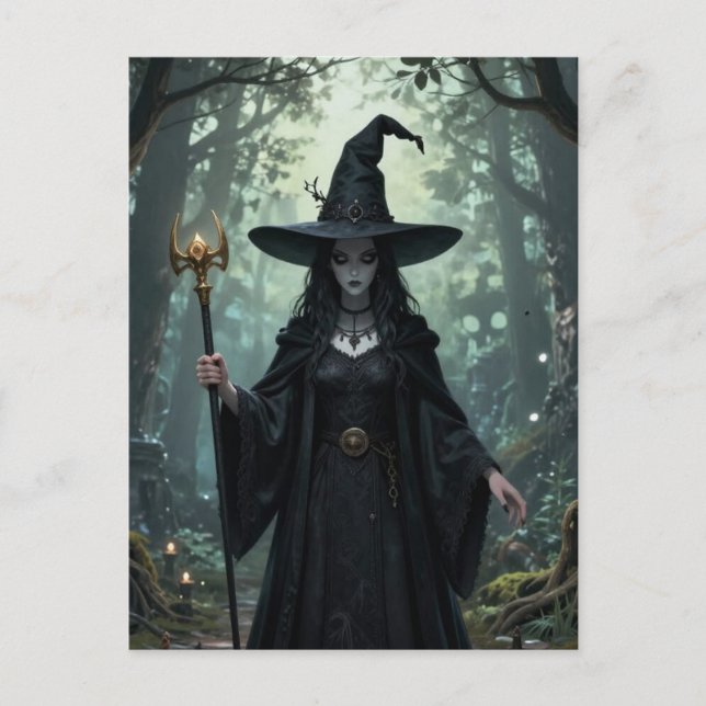 Postal The witch in the forest  (Anverso)