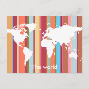Postal the world with vertical color-stripes
