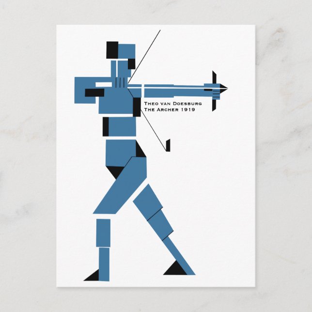 Postal Theo van Doesburg Archer CC0237 (Anverso)