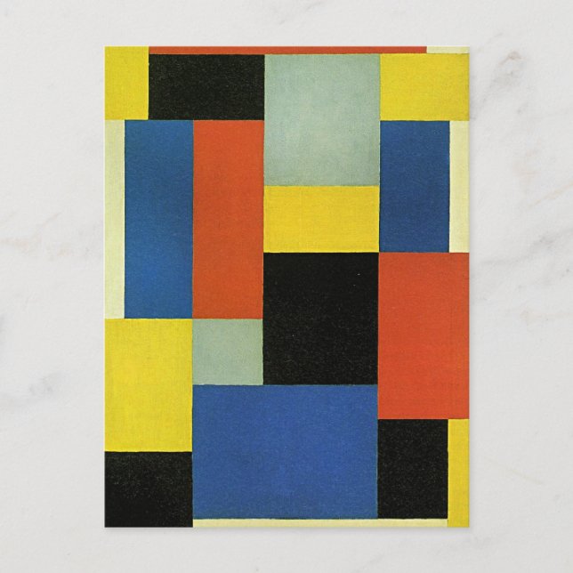 Postal Theo van Doesburg, Composición XX,  (Anverso)