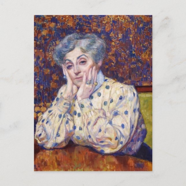 Postal Theo van Rysselberghe-Madame Theo van Rysselberghe (Anverso)