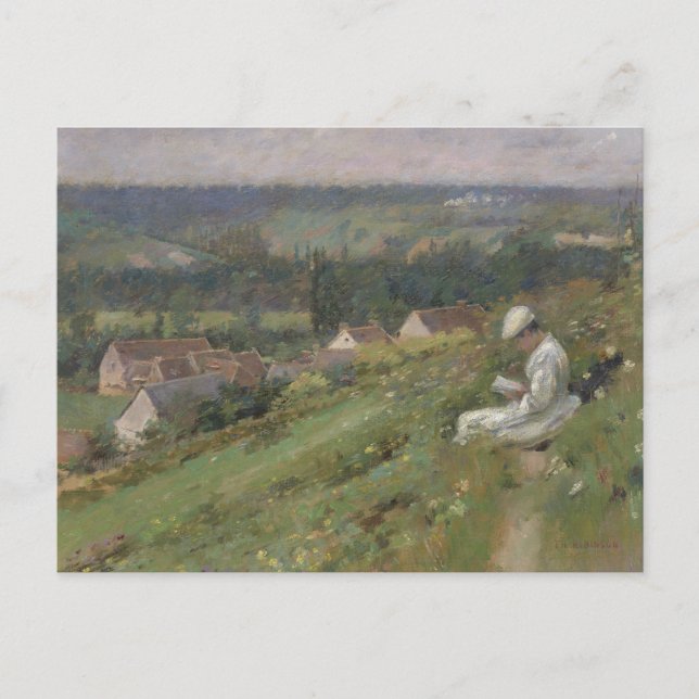 Postal Theodore Robinson - El Valle de Arconville (Anverso)