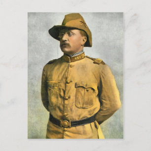 POSTAL THEODORE ROOSEVELT COMO JINETE ÁSPERO