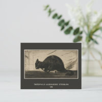 Théophile Steinlen, Gato Negro Arqueando Su Espald