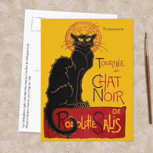 Postal Theophile Steinlen - Le Chat Noir Vintage