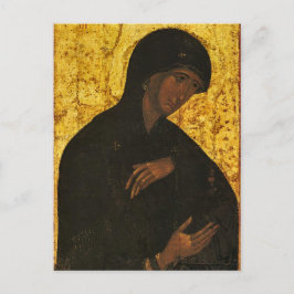 Postal Theotokos del ícono ortodoxo de Vysotsky Chin