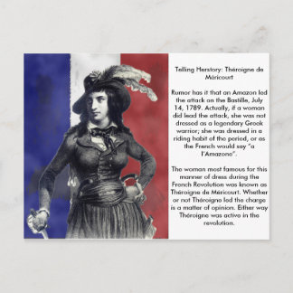 Postal Théroigne de Méricourt Revolutionary