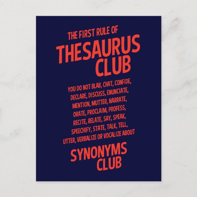 Postal Thesaurus Club (Anverso)