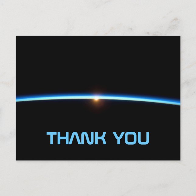 Postal Thin Blue Line Gracias Postcard (Anverso)