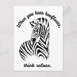 Postal Think Zebras