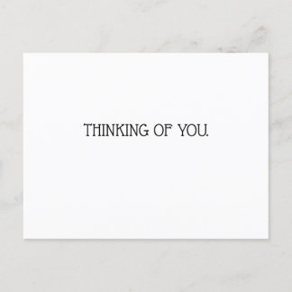 Postal Thinking of you card