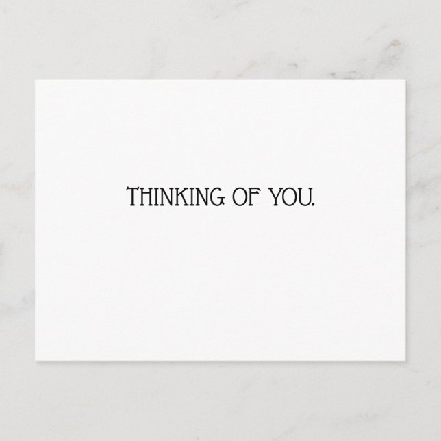 Postal Thinking of you card (Anverso)