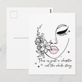 Postal This is Just a Chapter Positive Quote 