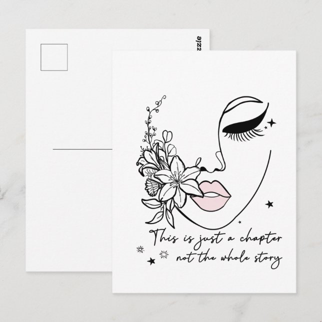Postal This is Just a Chapter Positive Quote  (Anverso / Reverso)
