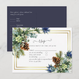 Postal Thistle azul invernal Eucalyptus Boda Wonderland