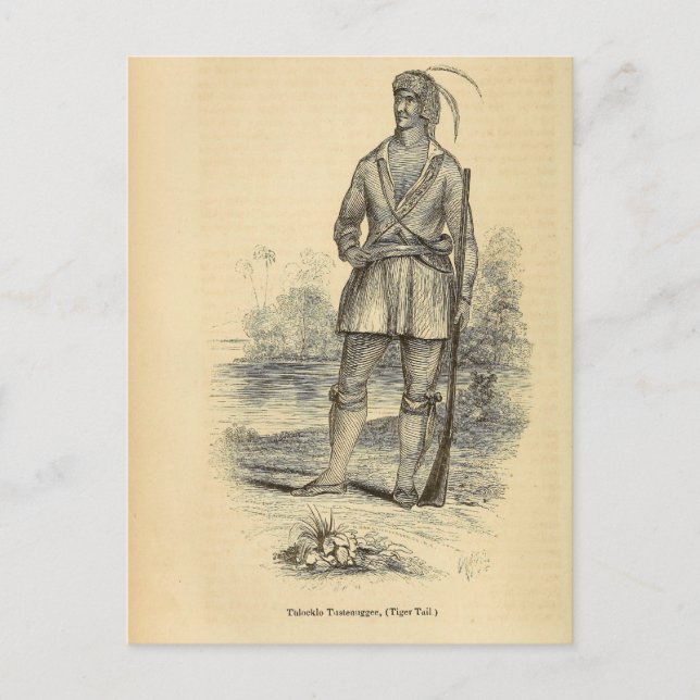 Postal Thlocklo Tustenuggee (Anverso)