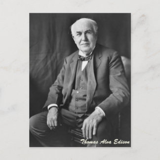 Postal Thomas Alva Edison