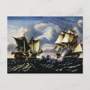 Postal Thomas Chambers - Captura de la fragata de H.B.M.
