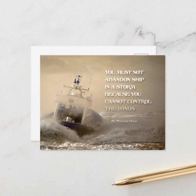 Postal Thomas Cita más Inspiradora "Vientos de control" (Anverso/Reverso In Situ)