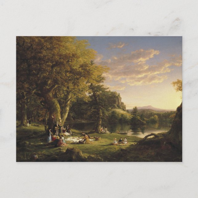 Postal Thomas Cole - El Pic-Nic (Anverso)