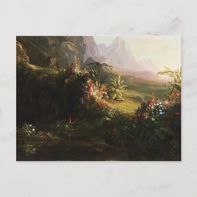 Postal Thomas Cole-El viaje de la vida: la infancia (deta (Anverso)