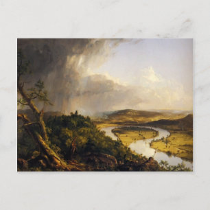 Postal Thomas Cole- The Oxbow , el río Connecticut