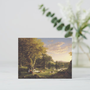 Postal Thomas Cole The Pic-Nic