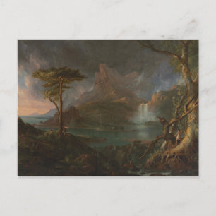 Postal Thomas Cole - Una escena salvaje