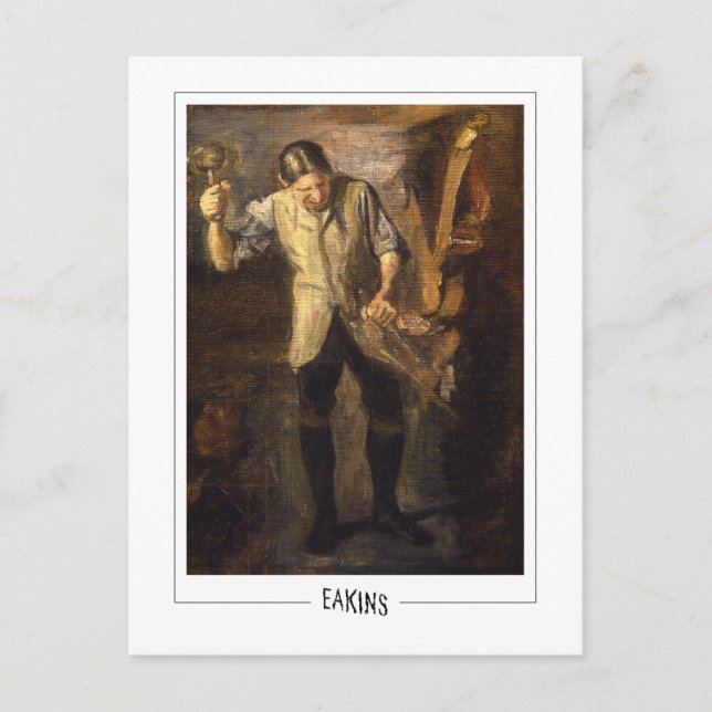 Postal Thomas Eakins #9 - Postcard Bella Artes (Anverso)