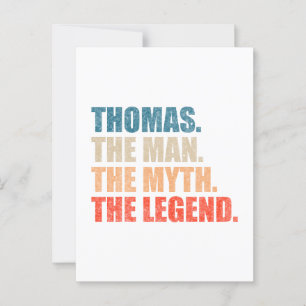 Postal Thomas El Hombre El Mito La Leyenda