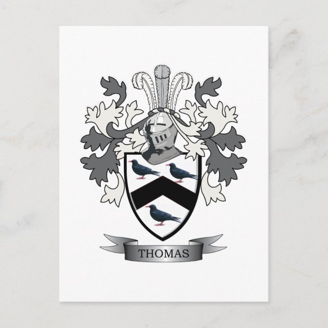 Postal Thomas Family Crest (Anverso)