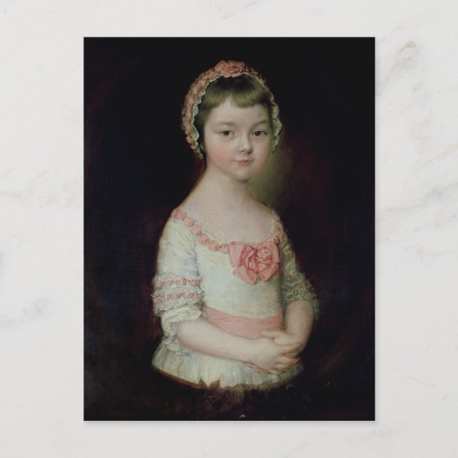 Postal Thomas Gainsborough |Georgiana Spencer (Anverso)