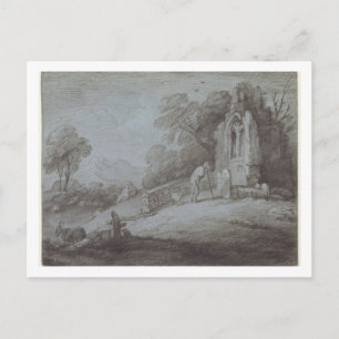 Postal Thomas Gainsborough Jardín de Iglesias